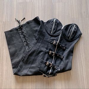 Switchblade Stiletto Black Zipper Buckle D…